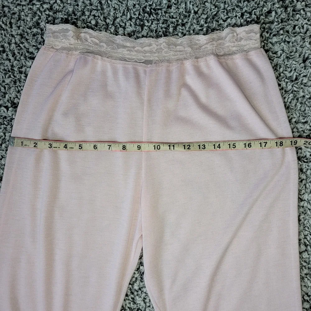 Vintage 90s baby pink pajama set fleece pastel coquette‎ cute girly feminine